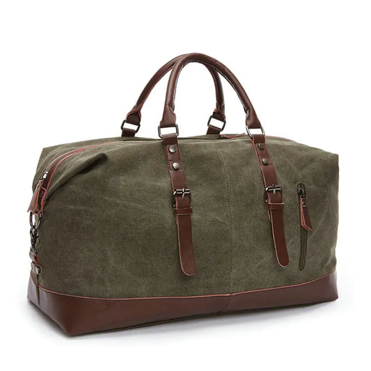 Retro Large Capacity Canvas Travel Bag for Men & Women