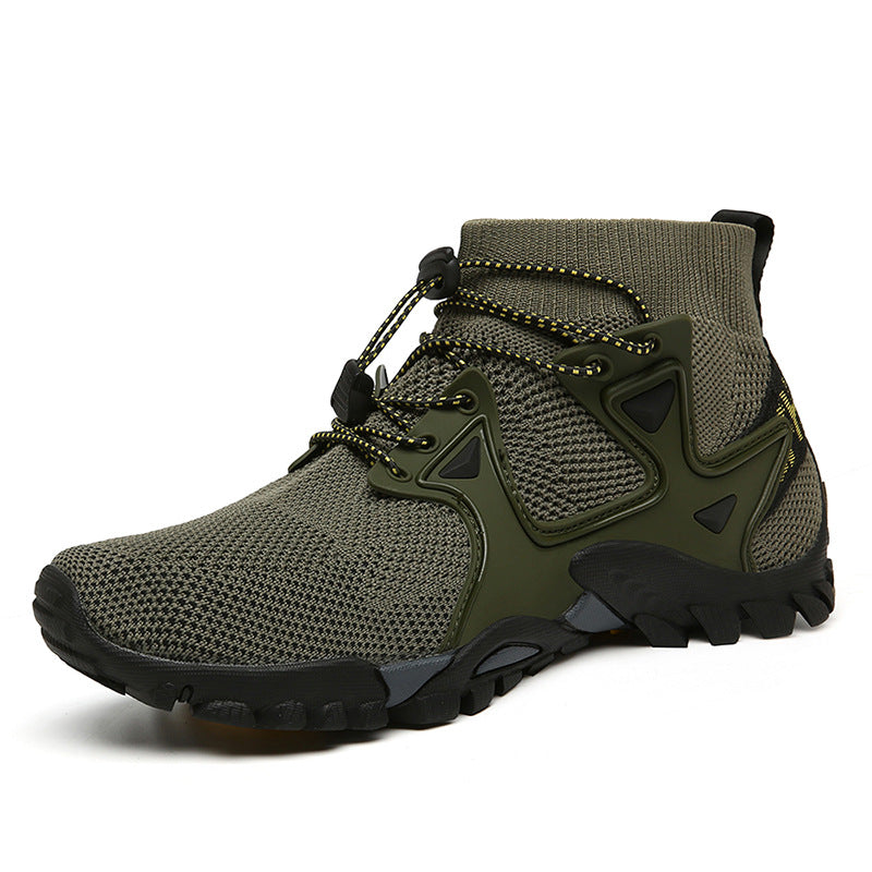 Men's Amphibious High-Top Hiking Shoes for Outdoors