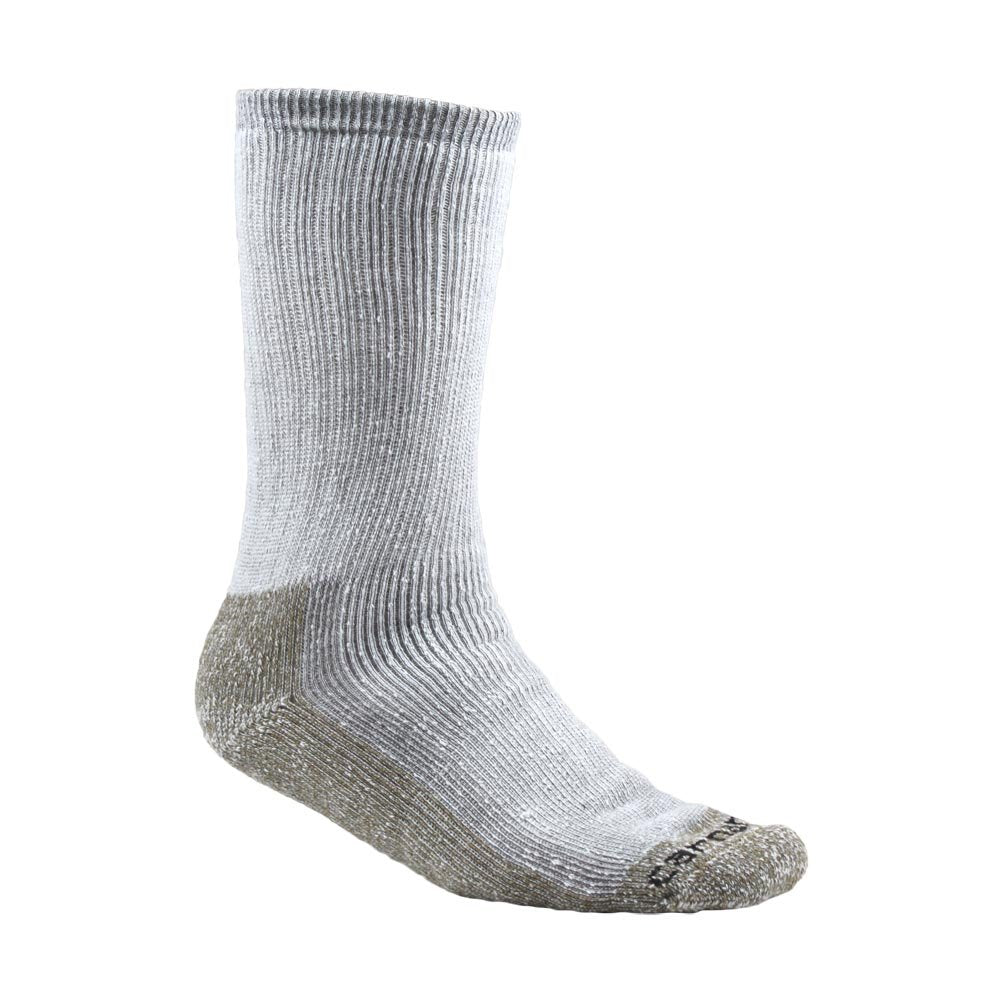 Carhartt mens Full Cushion Steel Toe Synthetic Work Boot 2 Pair Pack fashion liner socks Heather Grey Large US