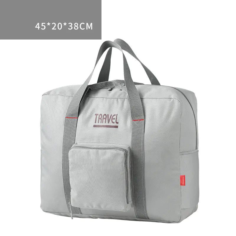 Large Capacity Foldable Canvas Travel Bag for Men & Women